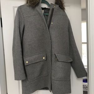 Grey J. crew jacket size 4